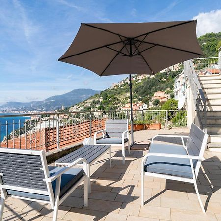 文蒂米利亚Casa Grimaldi - Terrace & Sea View公寓 外观 照片
