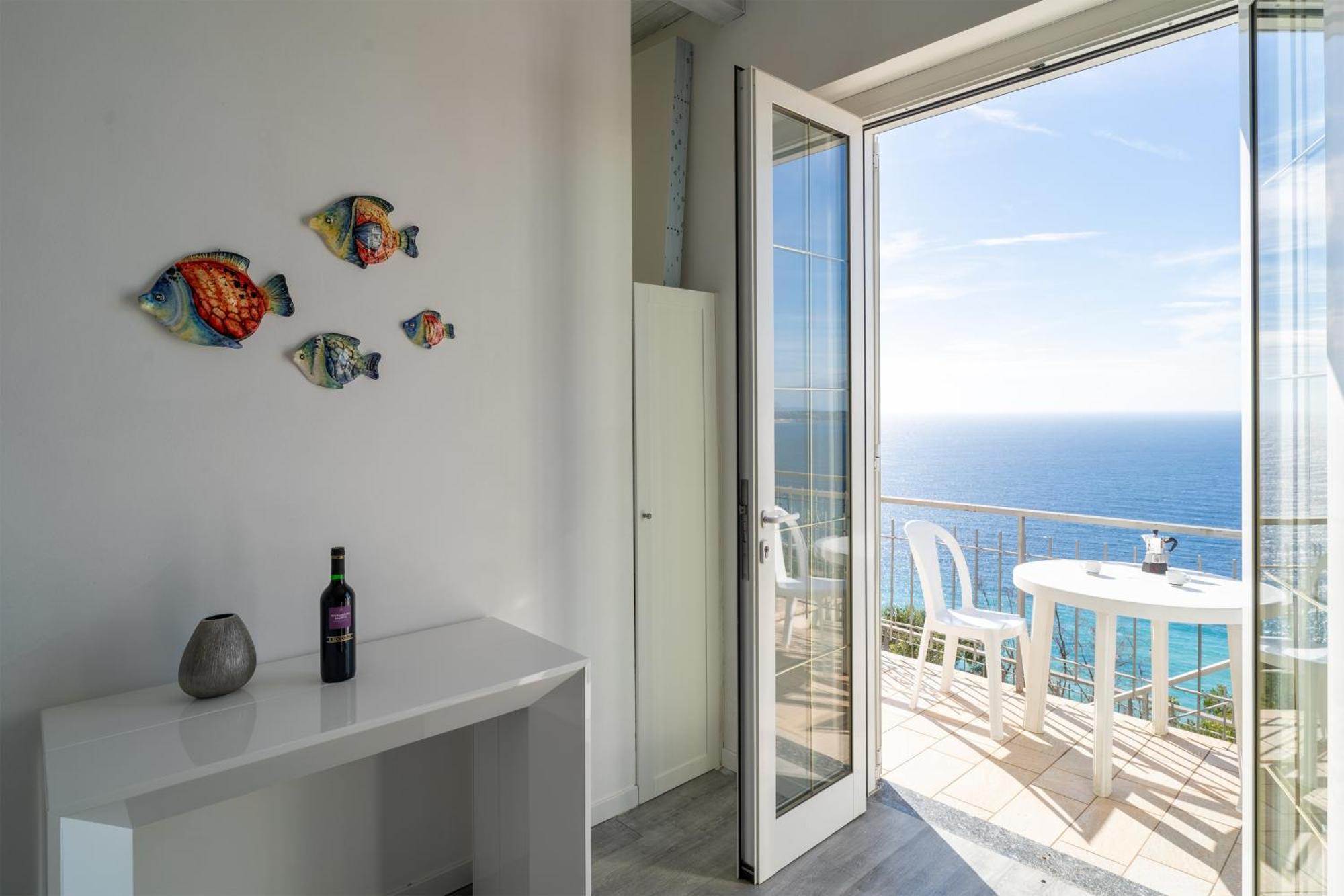 文蒂米利亚Casa Grimaldi - Terrace & Sea View公寓 外观 照片