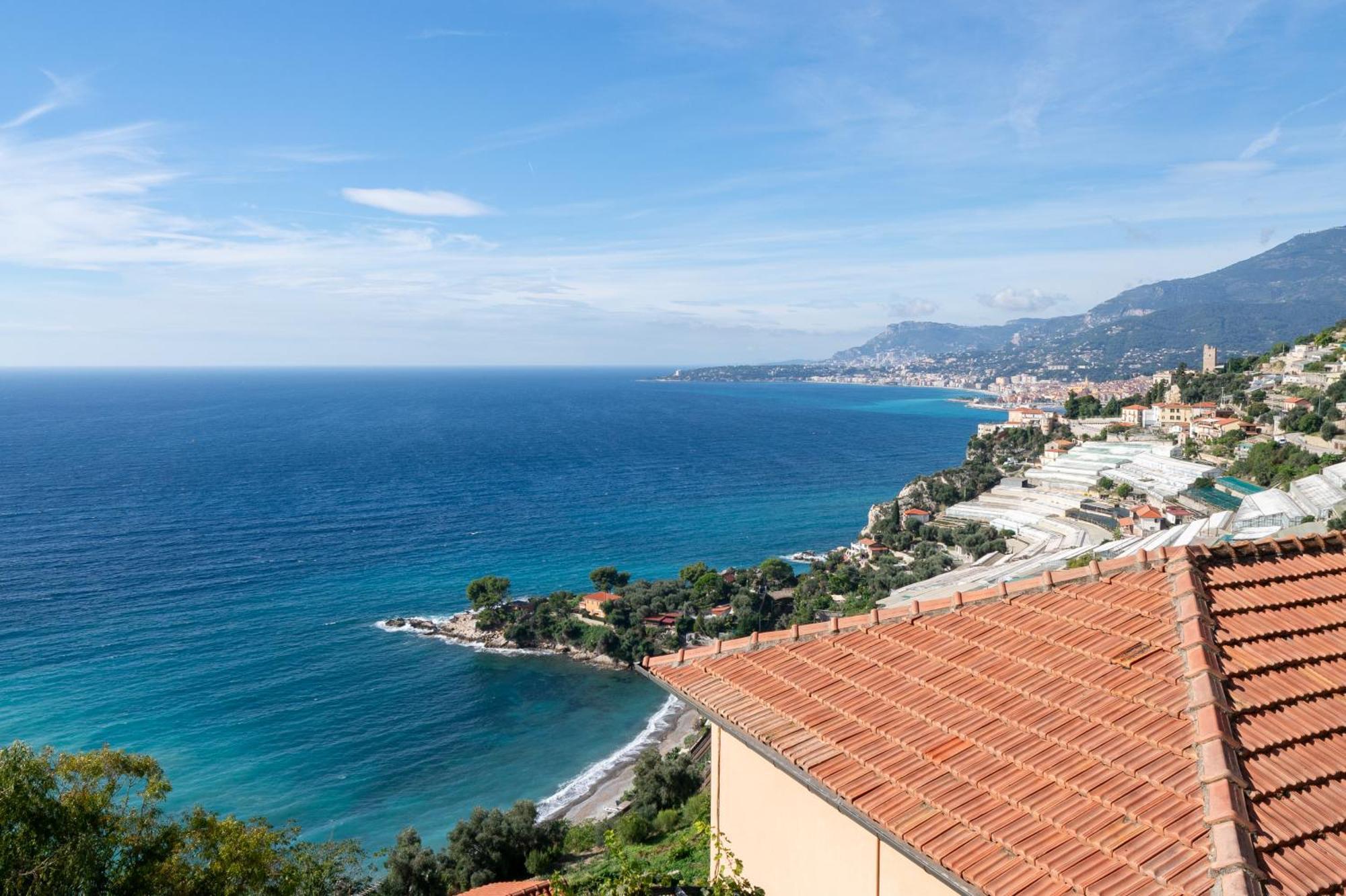 文蒂米利亚Casa Grimaldi - Terrace & Sea View公寓 外观 照片